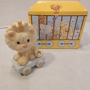Precious Moments Lion 'It's My Birthday'Age 5 Figurine With Box Collectible Used
